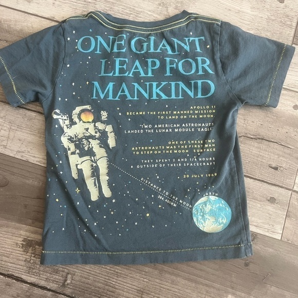 PEEK Kids One Small Step For Mankind Neil Armstrong Space Tee - Picture 3 of 3